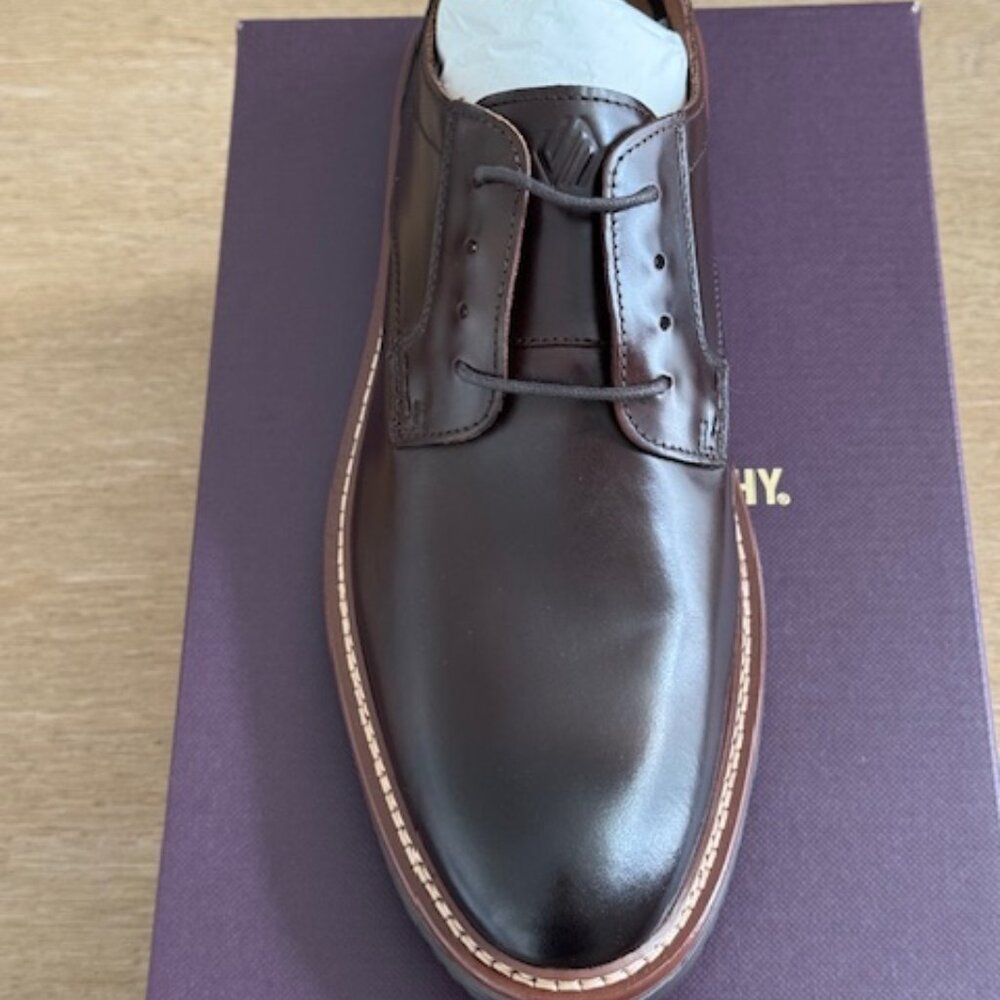 New Johnston & Murphy Hodges Leather Plain Toe Oxfords Full Grain - New With Box